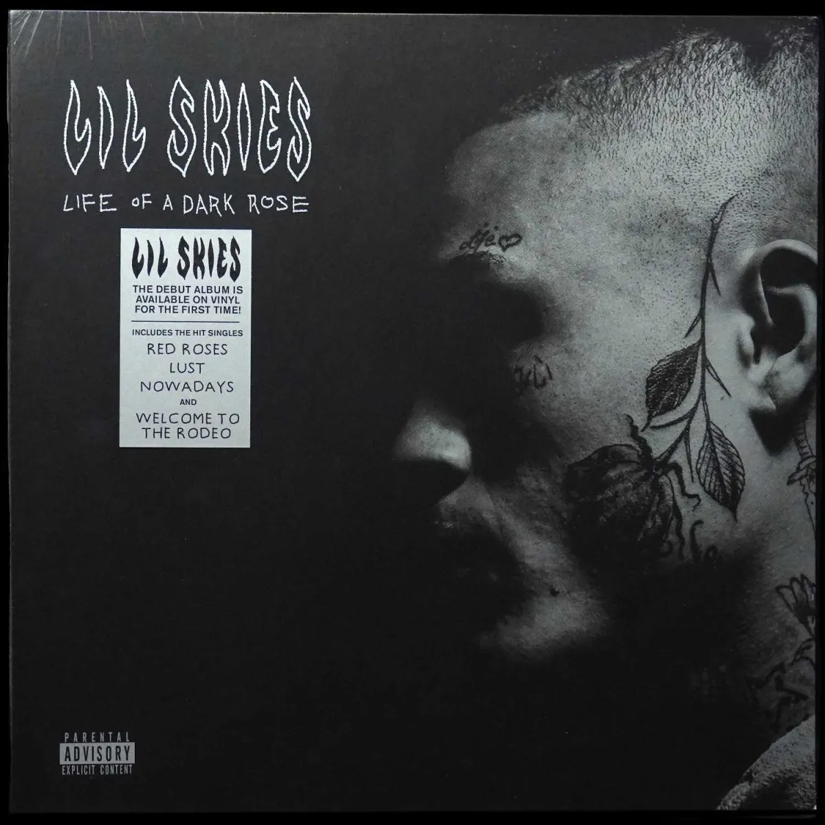 LP Lil Skies — Life Of A Dark Rose (черный прозрачный винил) фото