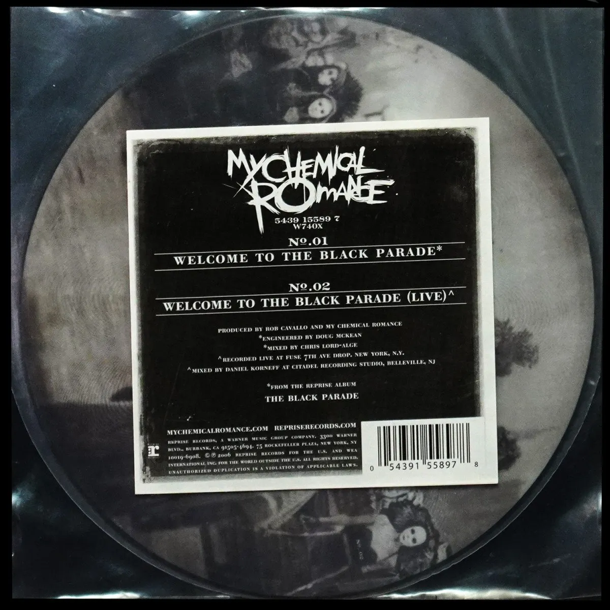 LP My Chemical Romance — Welcome To The Black Parade (picture disc (пикчер диск),  макси сингл) фото