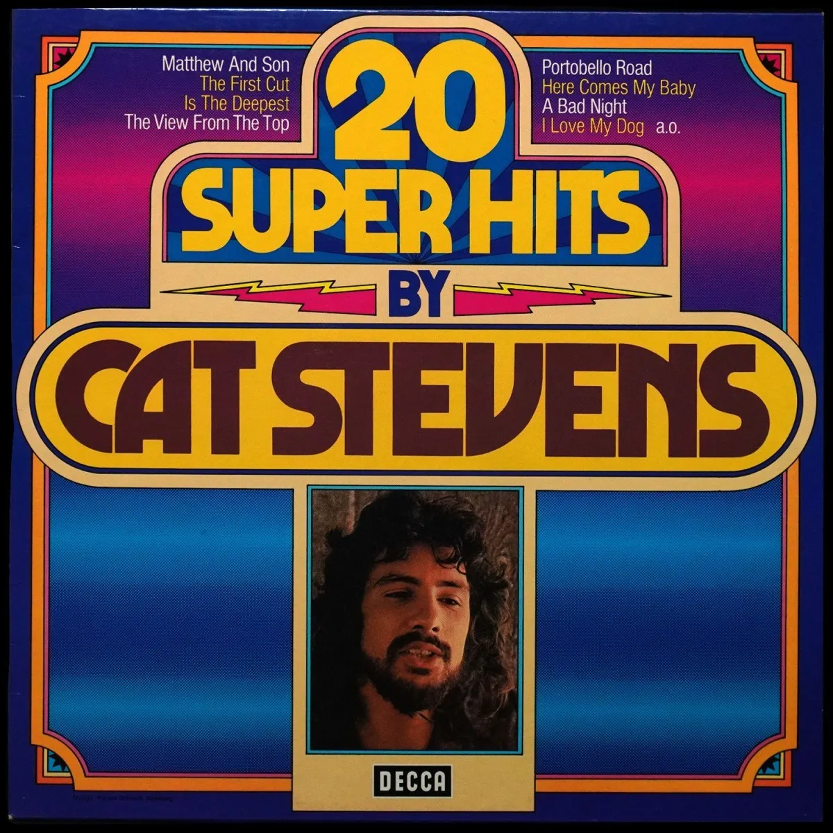 LP Cat Stevens — 20 Super Hits By Cat Stevens фото