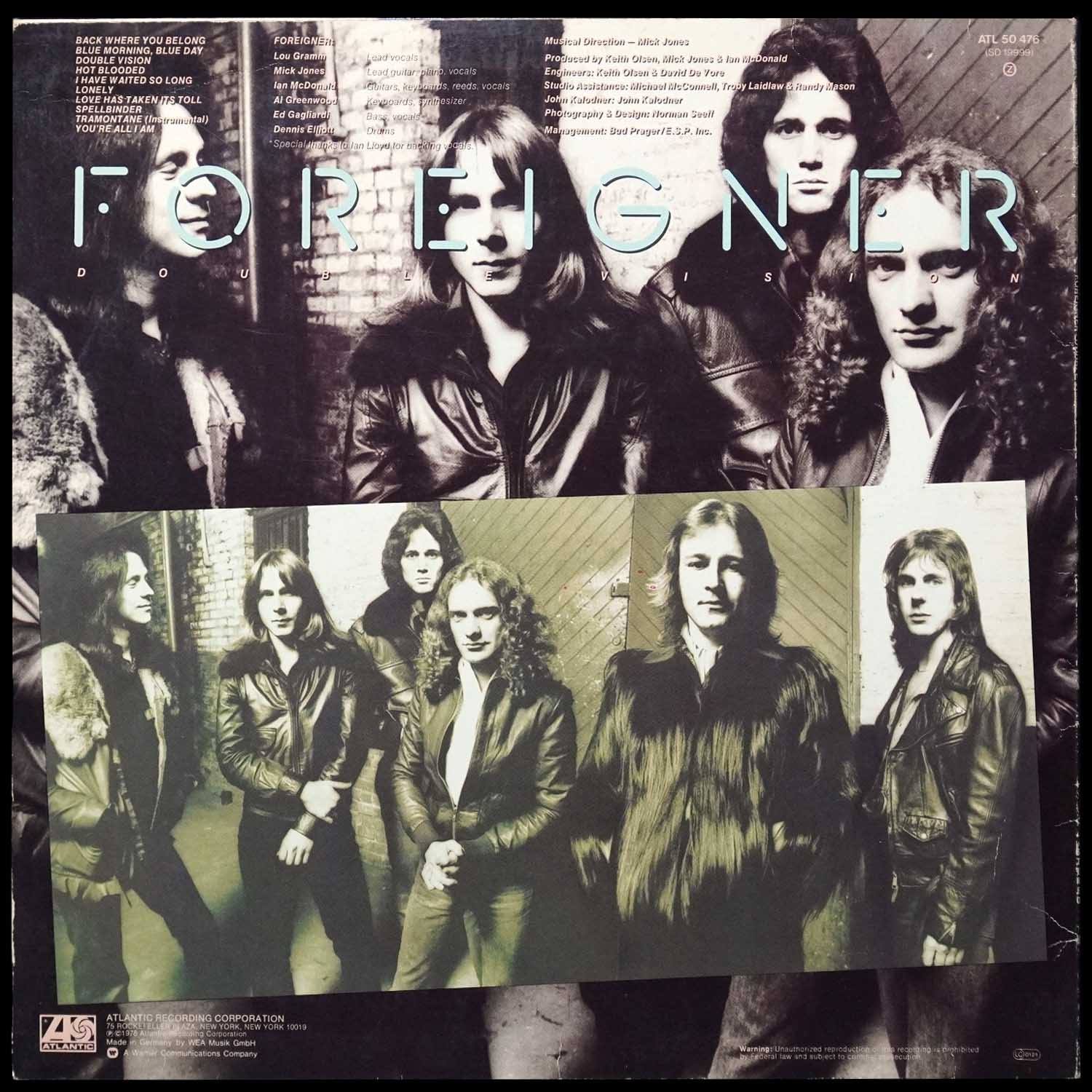 LP Foreigner — Double Vision фото 2