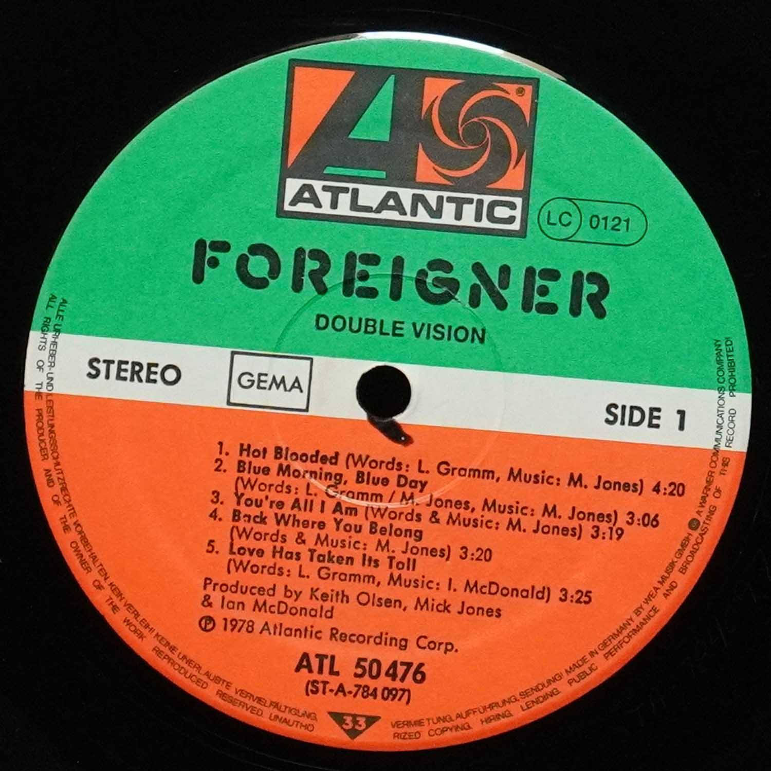 LP Foreigner — Double Vision фото 3