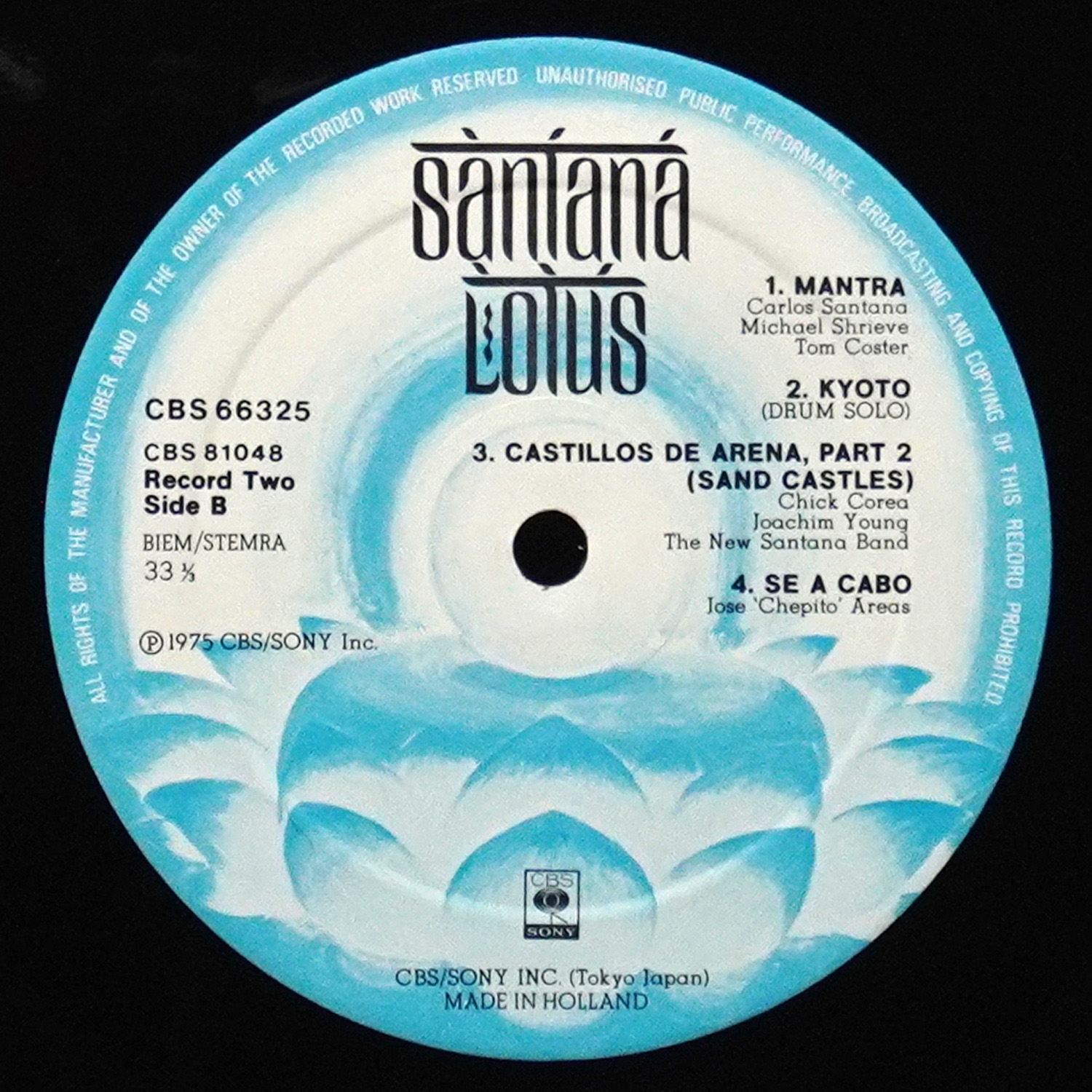 LP Santana — Lotus (3LP,  + 2 буклета) фото 8