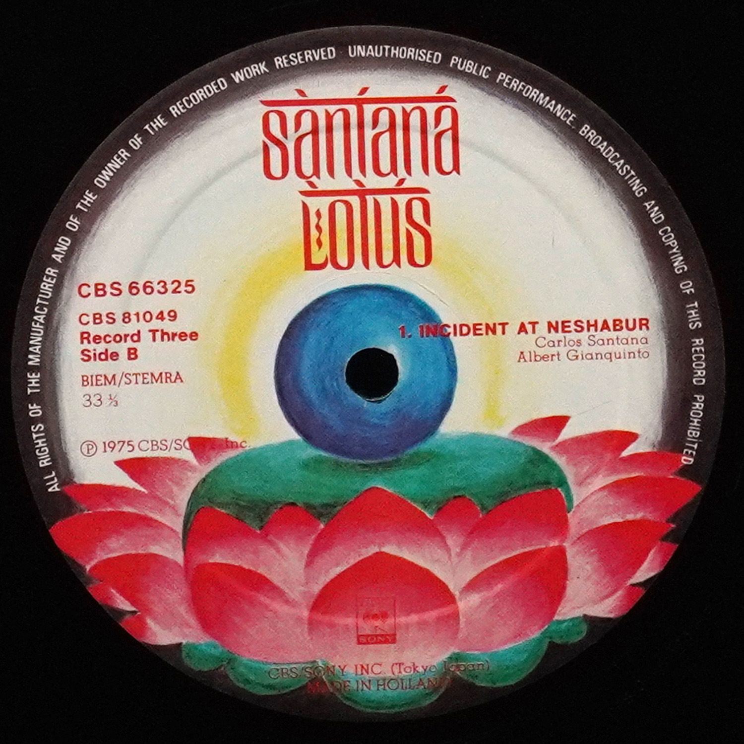 LP Santana — Lotus (3LP,  + 2 буклета) фото 10
