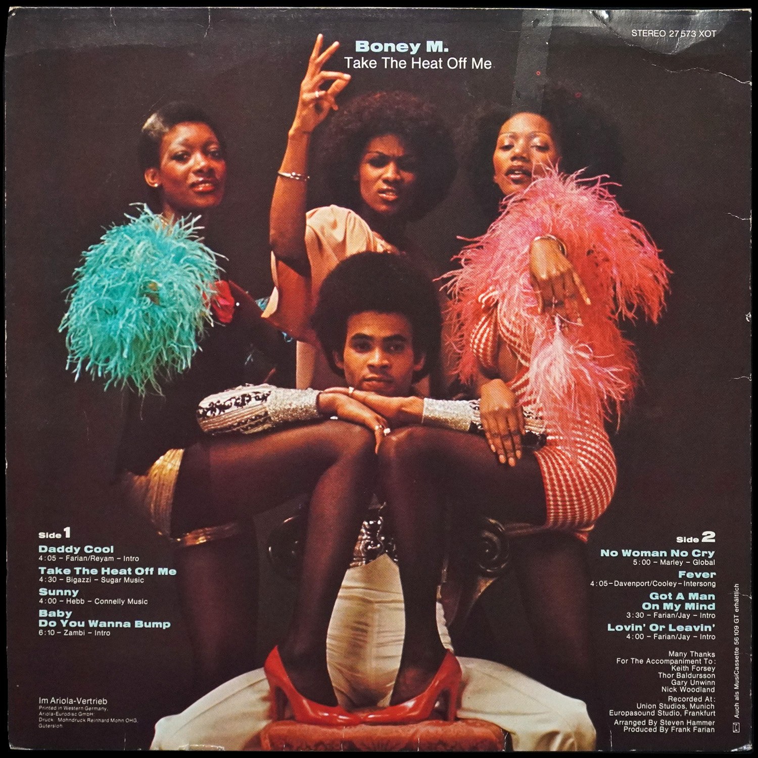 LP Boney M — Take The Heat Off Me фото 2