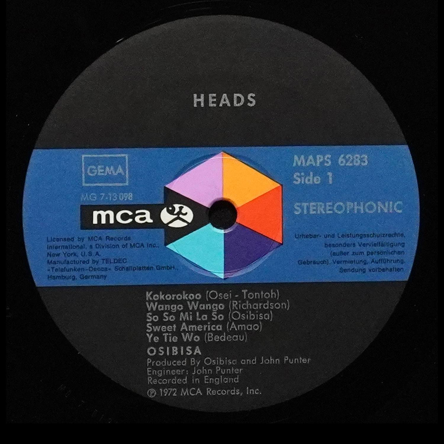 LP Osibisa — Heads фото 3