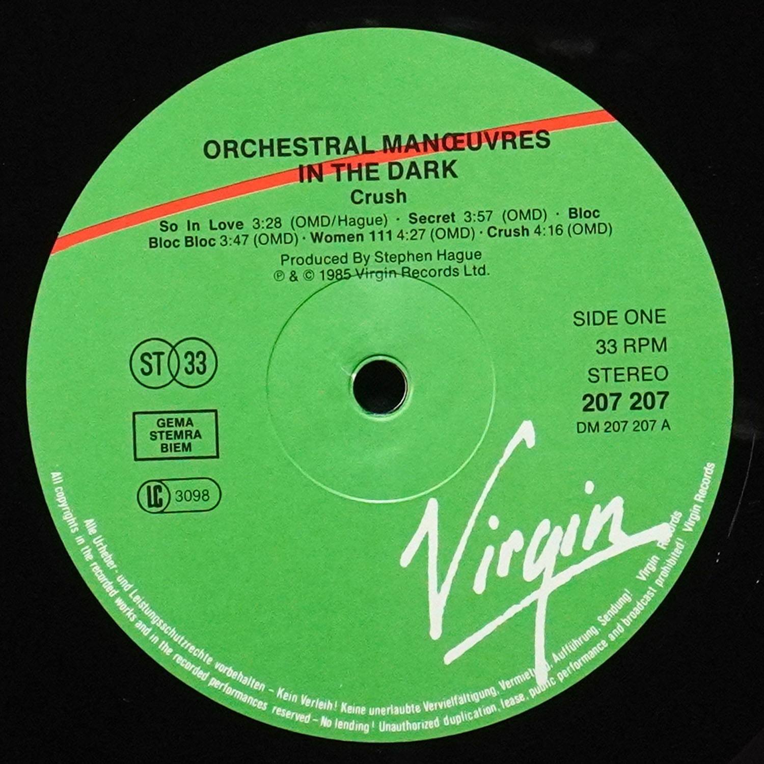 LP Orchestral Manoeuvres In The Dark — Crush фото 3