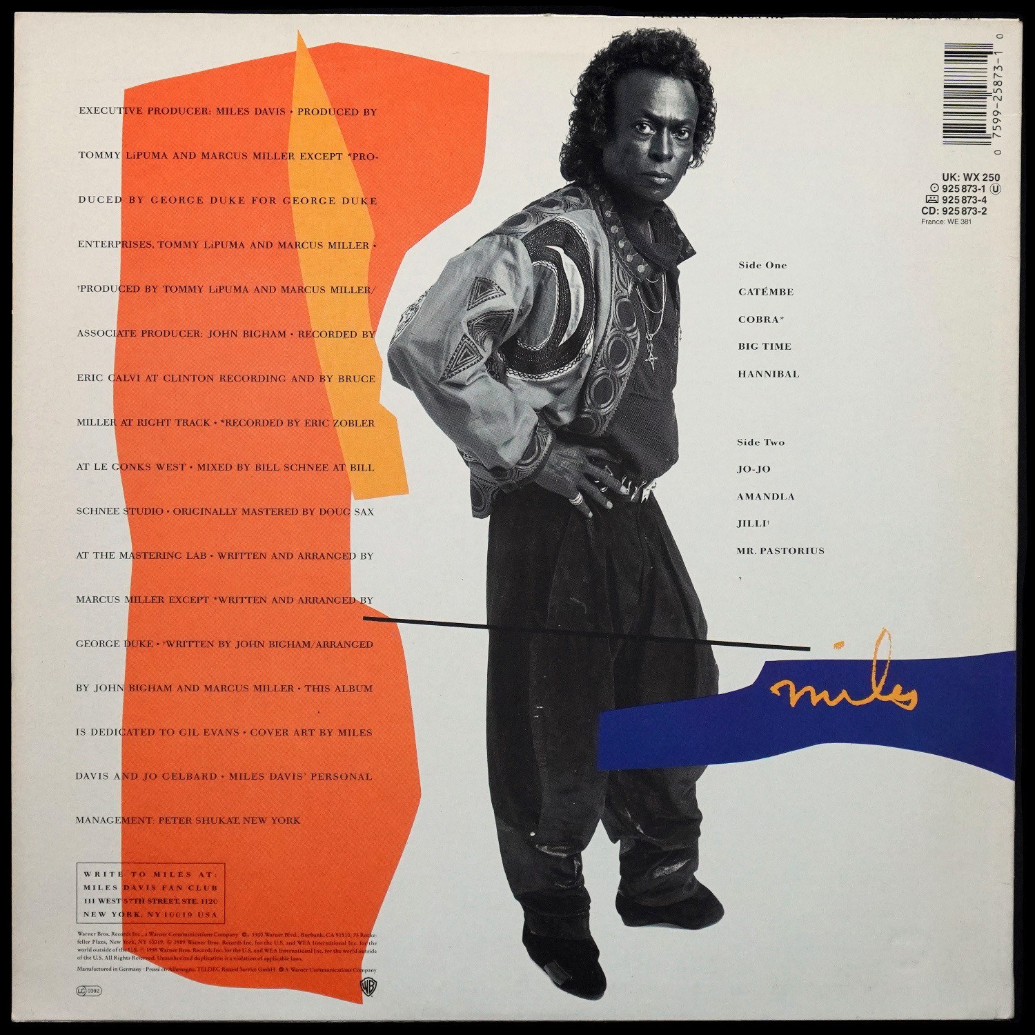 LP Miles Davis — Amandla фото 2