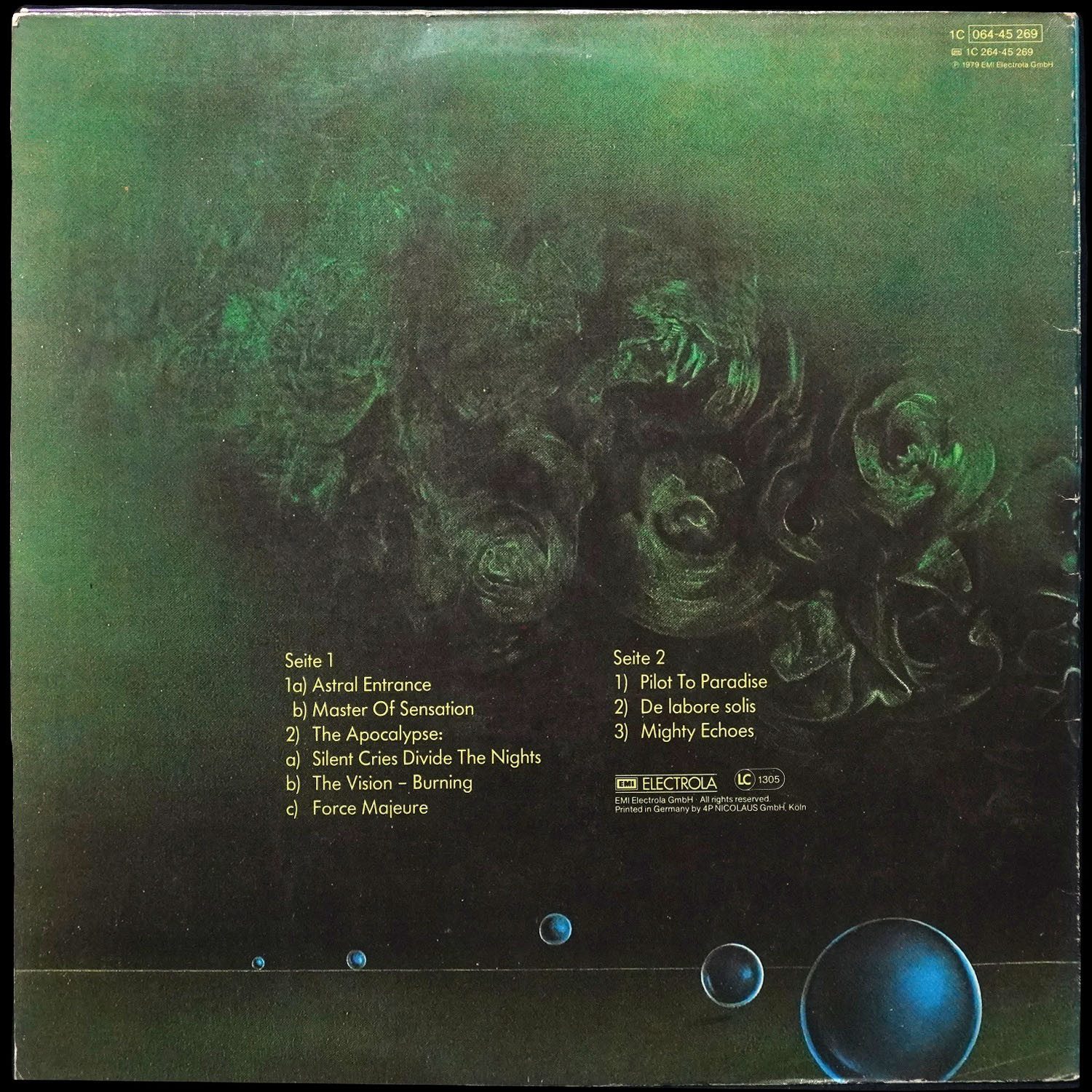 LP Eloy — Silent Cries And Mighty Echoes (клубное издание) фото 2