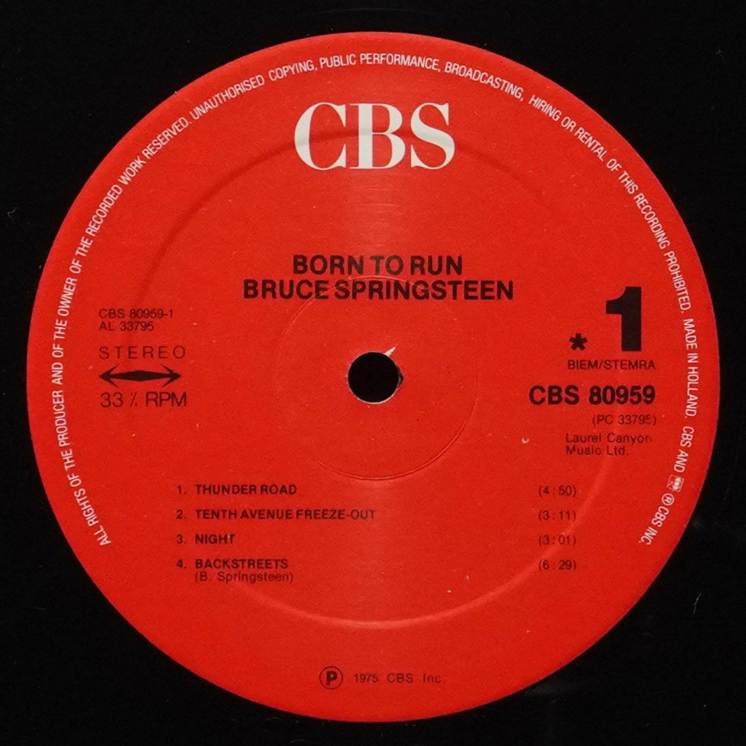 LP Bruce Springsteen — Born To Run фото 3