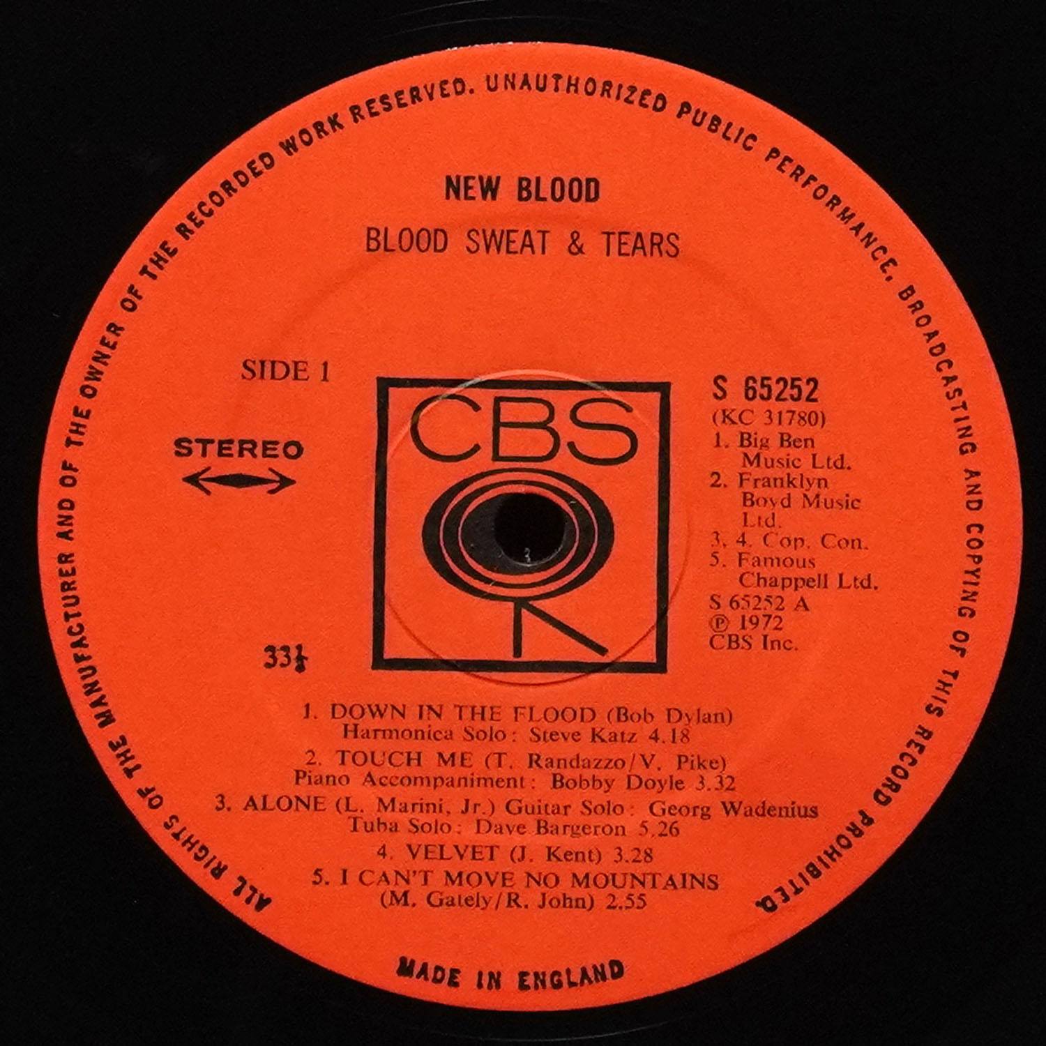 LP Blood, Sweat And Tears — New Blood фото 3