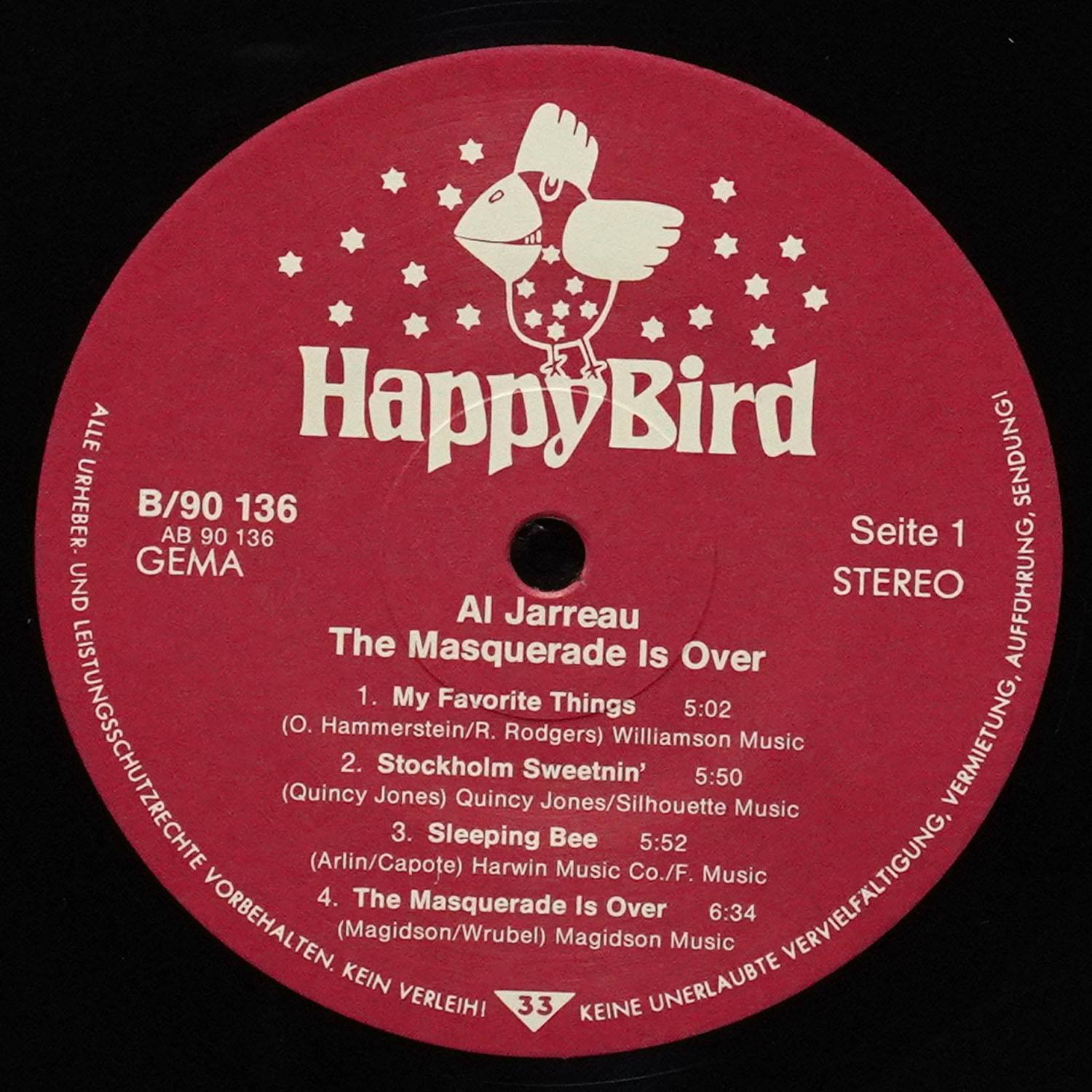 LP Al Jarreau — Masquerade Is Over фото 3