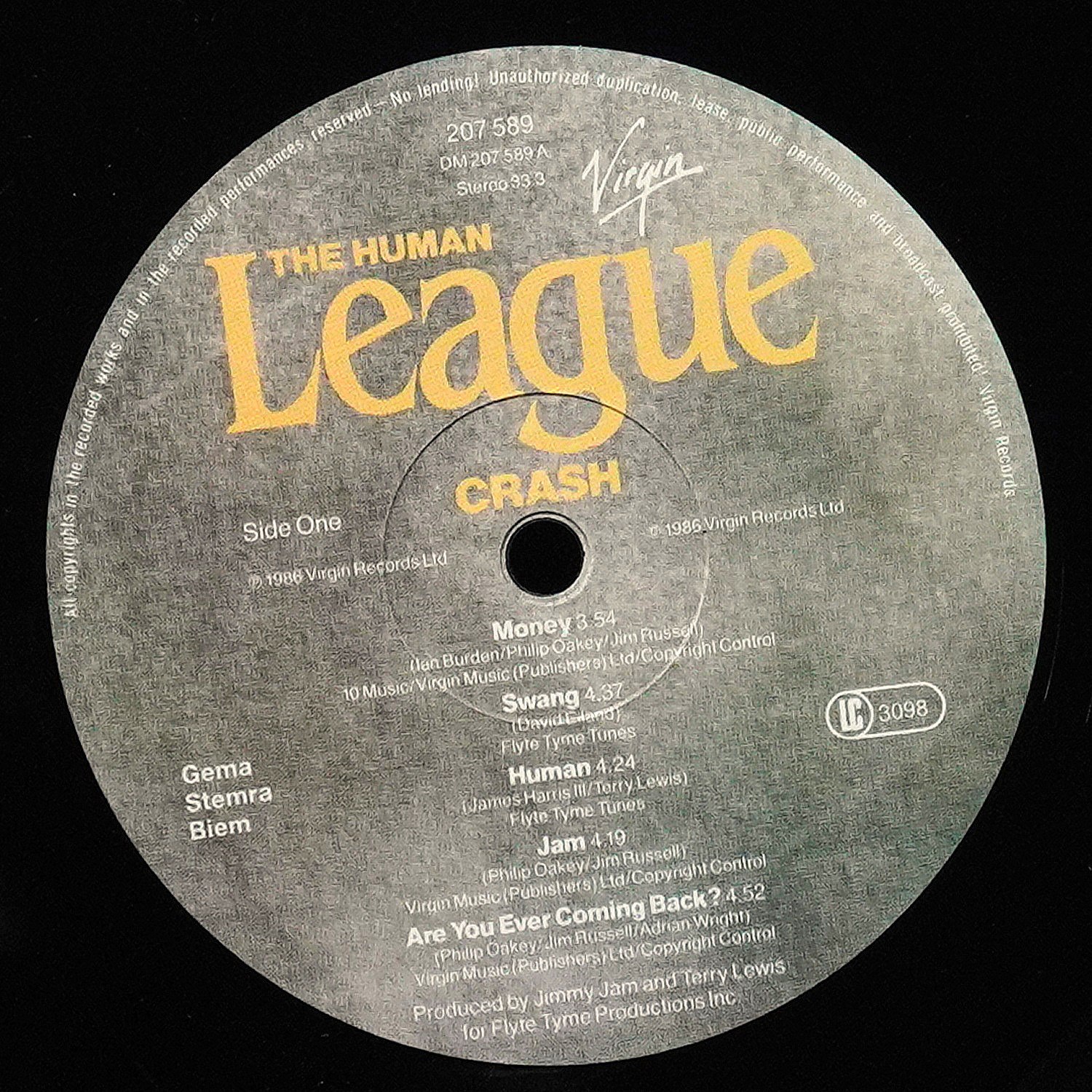 LP Human League — Crash фото 2