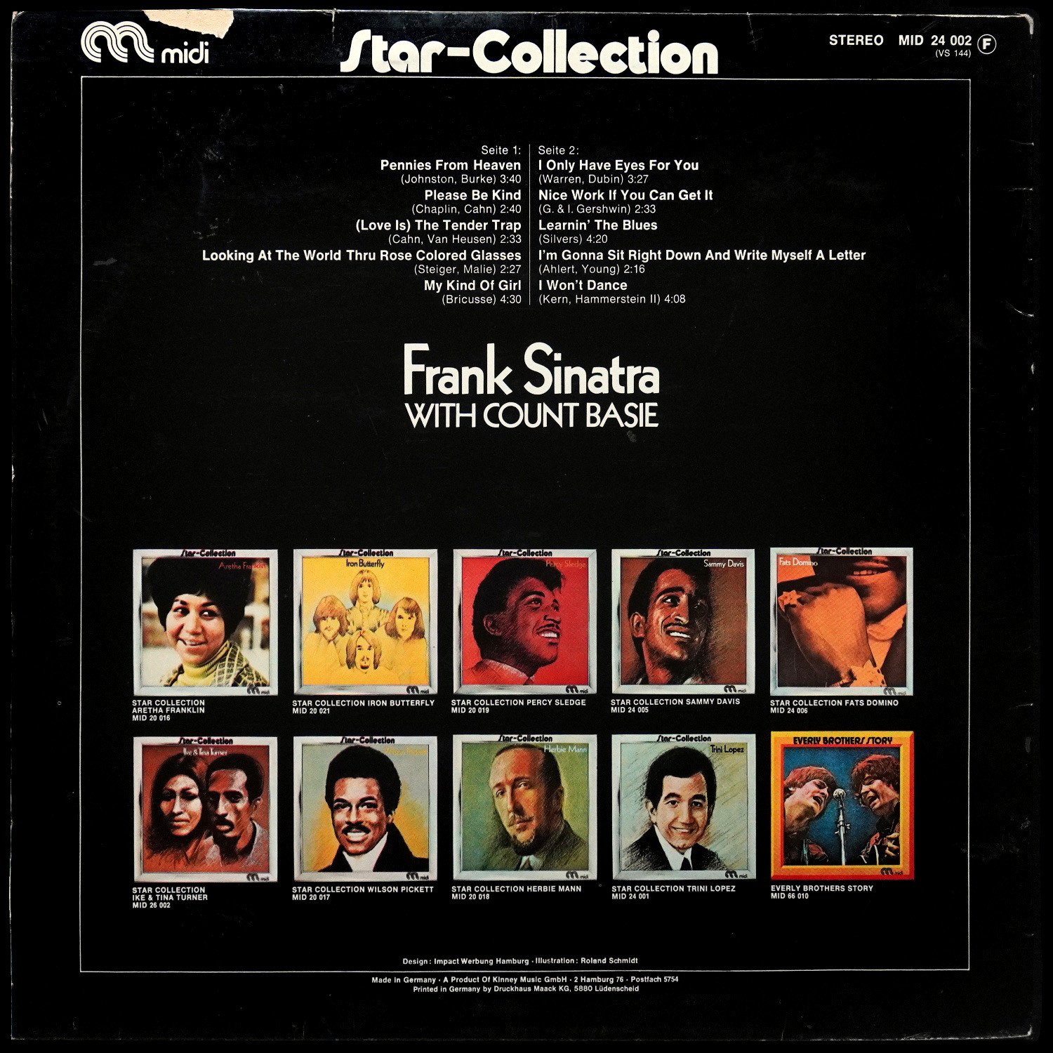 LP Frank Sinatra — Frank Sinatra With Count Basie фото 2