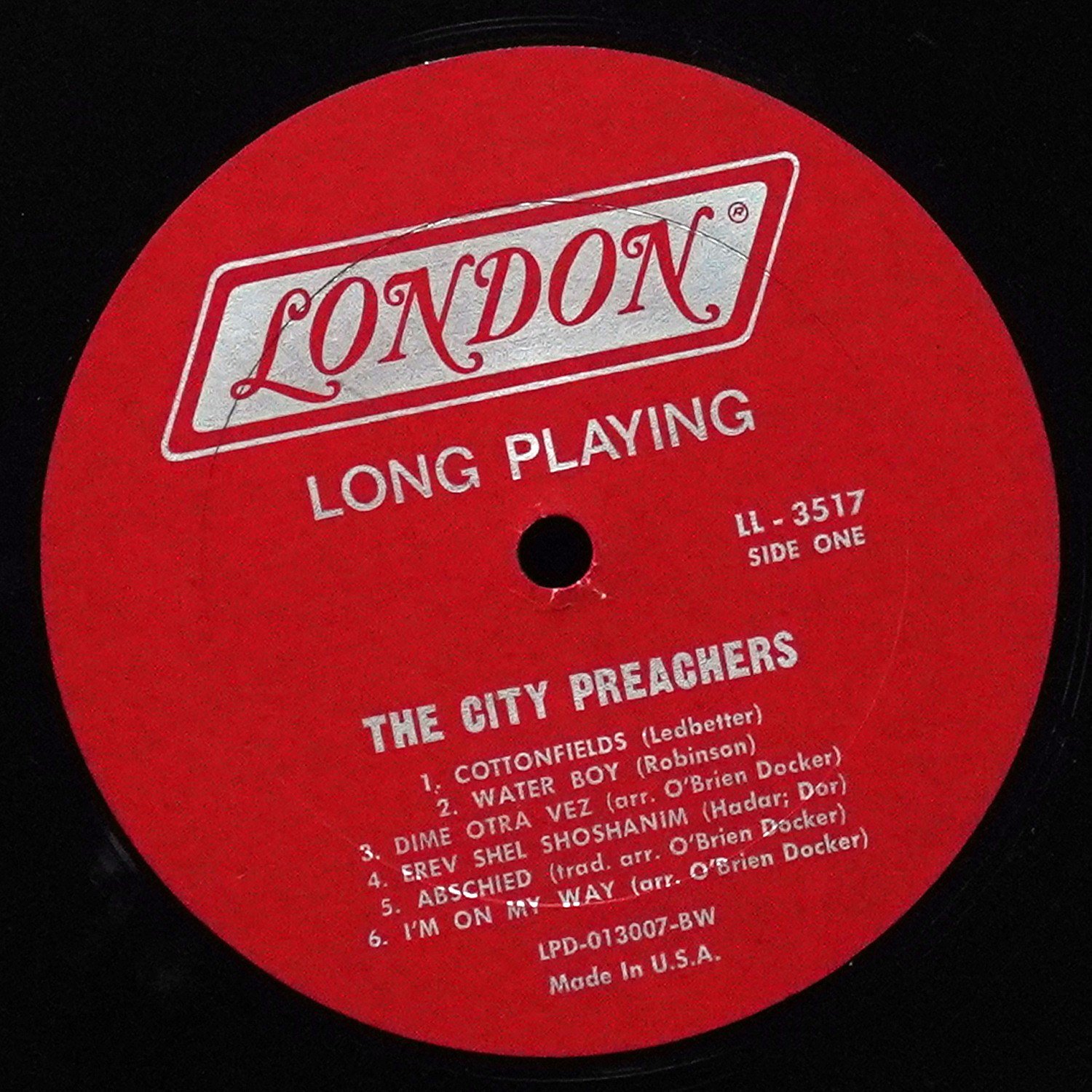 LP City Preachers — Folklore (моно) фото 3