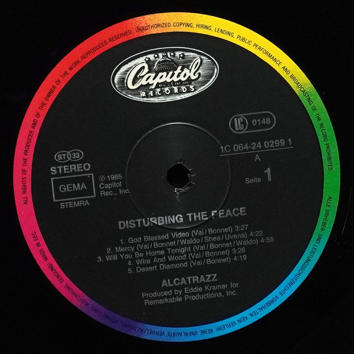 LP Alcatrazz — Disturbing The Peace фото 3