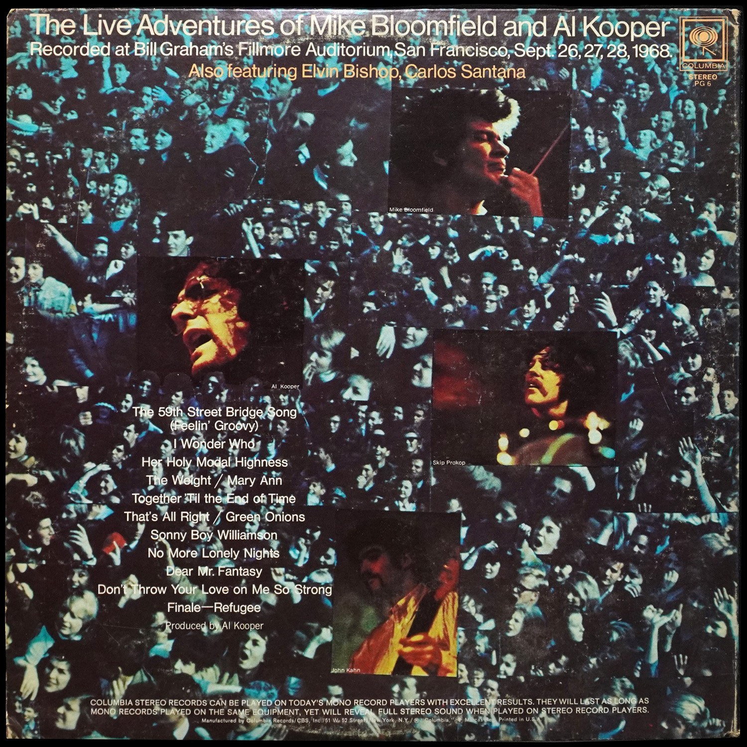 LP Mike Bloomfield — Live Adventures Of Mike Bloomfield And Al Kooper (2LP) фото 2