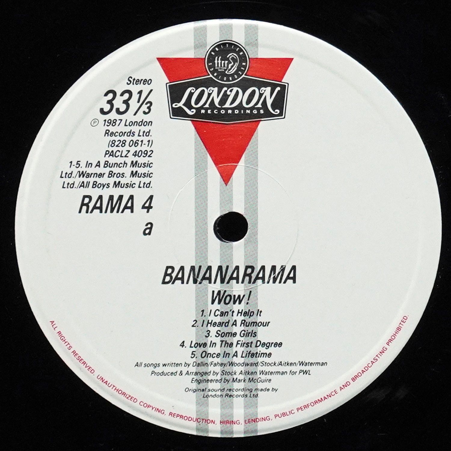 LP Bananarama — Wow! фото 2