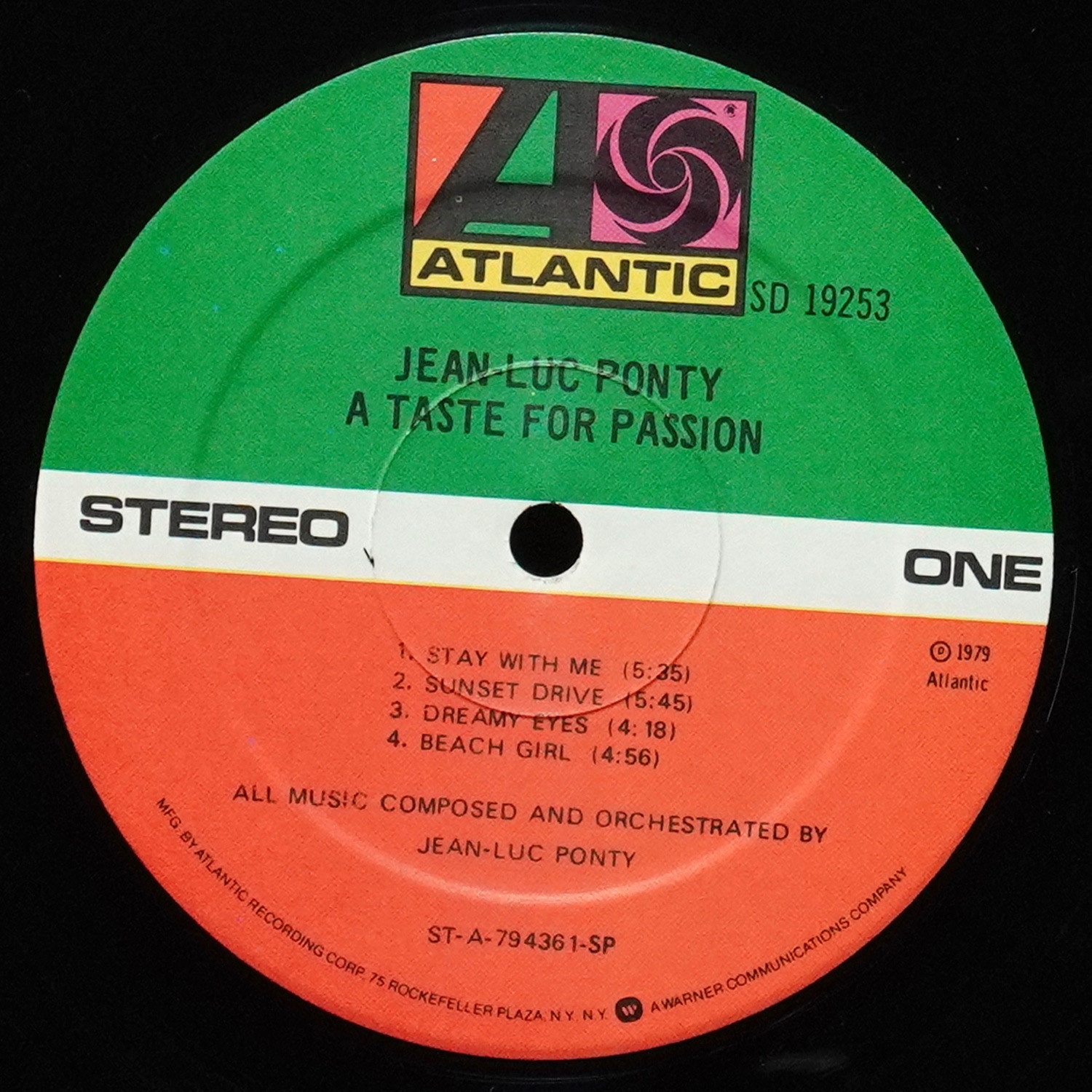 LP Jean-Luc Ponty — A Taste For Passion фото 3