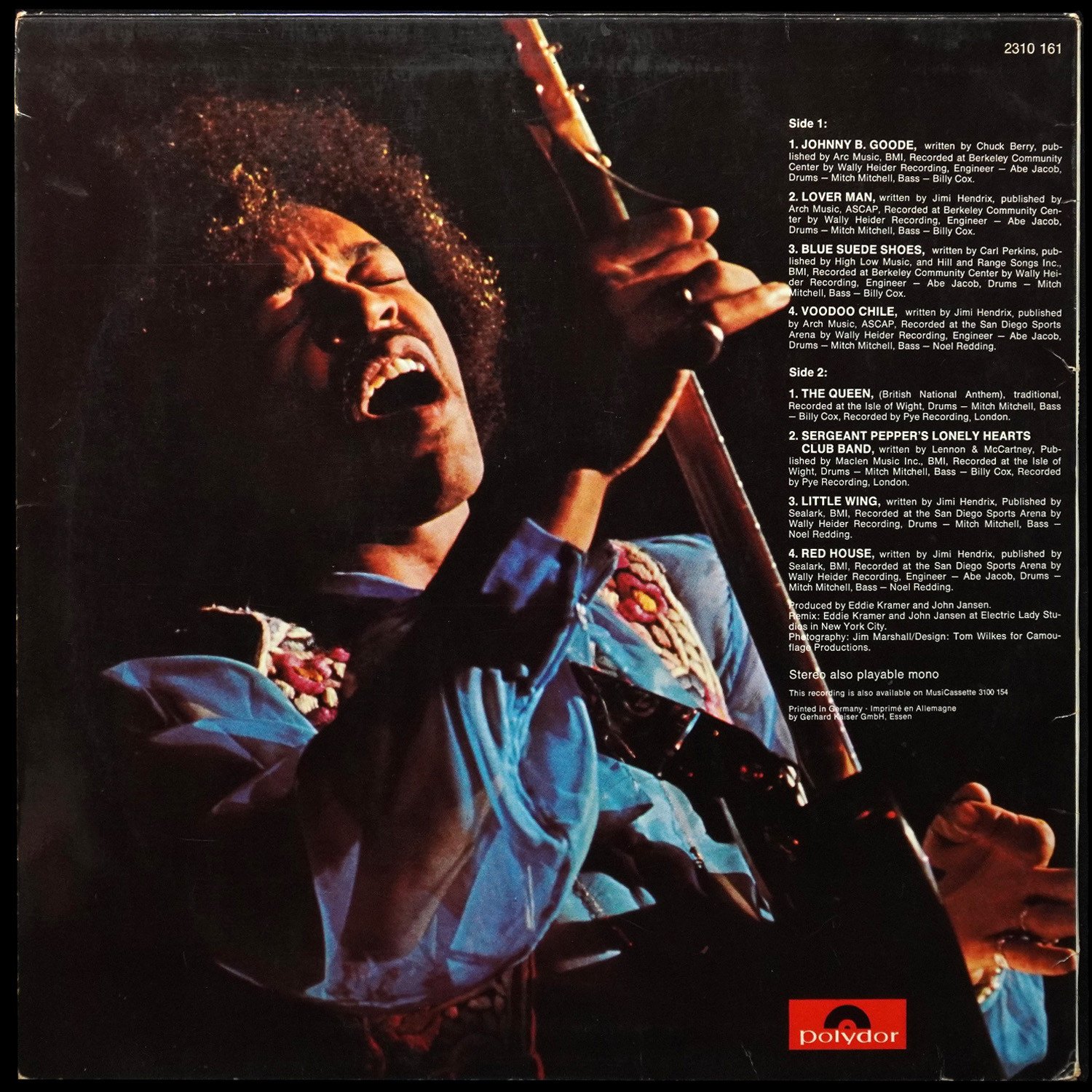 LP Jimi Hendrix — Hendrix In The West фото 2