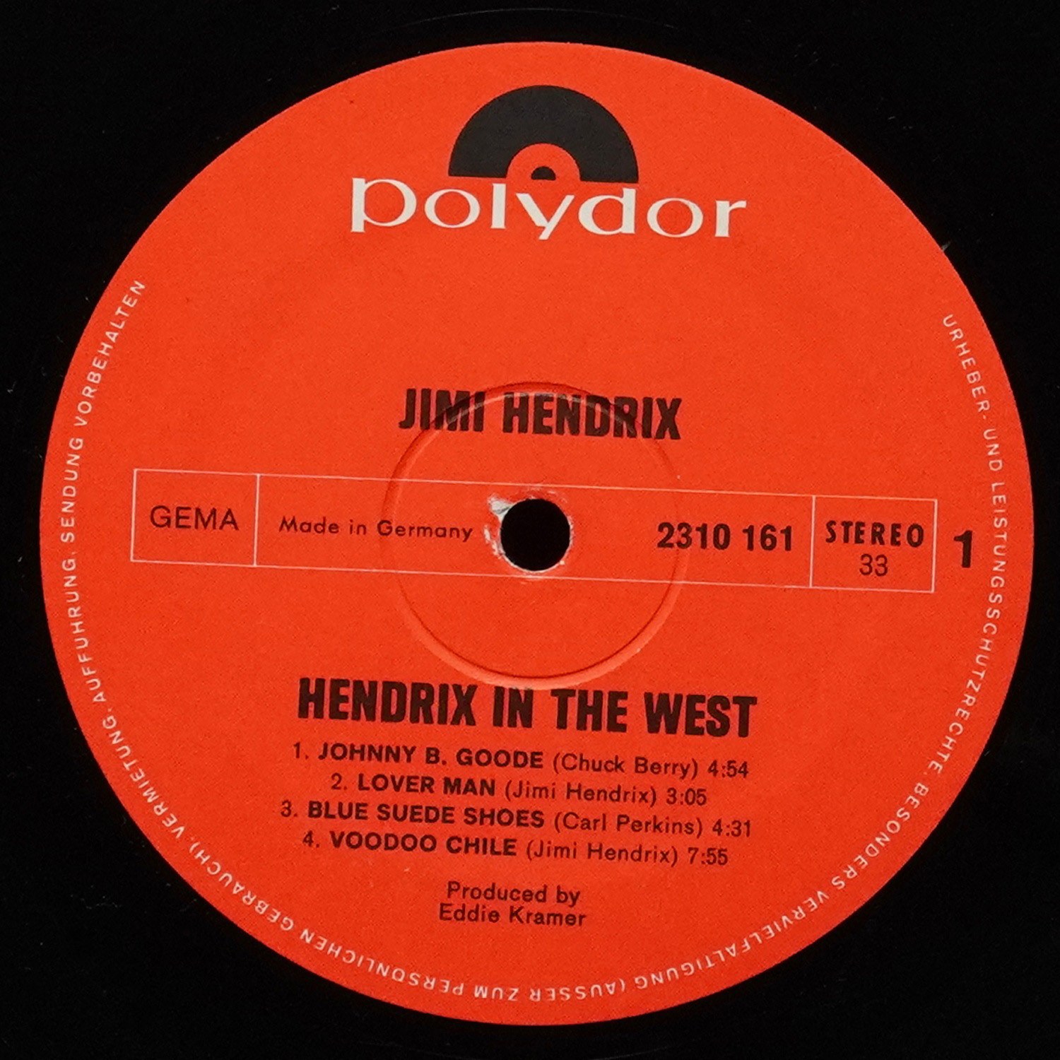 LP Jimi Hendrix — Hendrix In The West фото 3