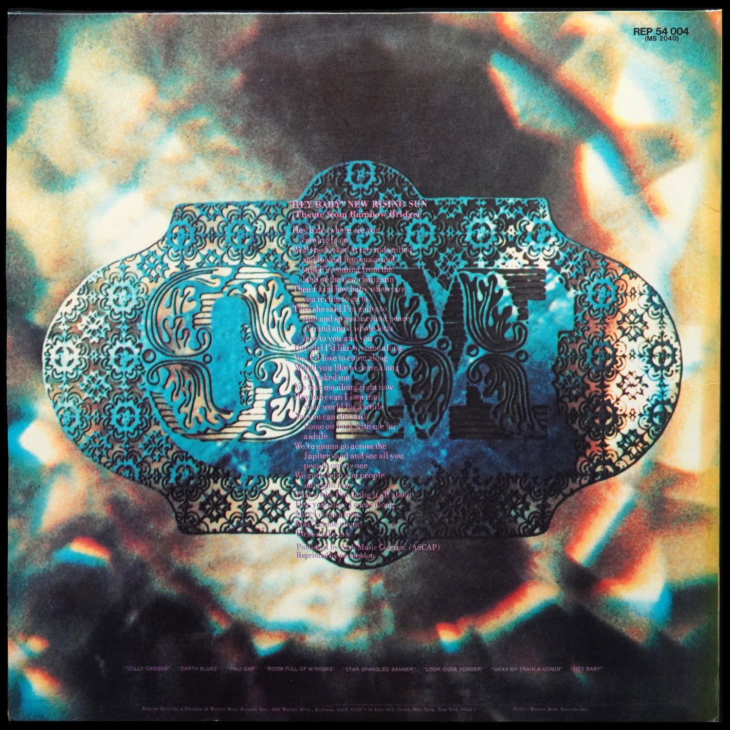 LP Jimi Hendrix — Rainbow Bridge - Original Motion Picture Sound Track фото 2