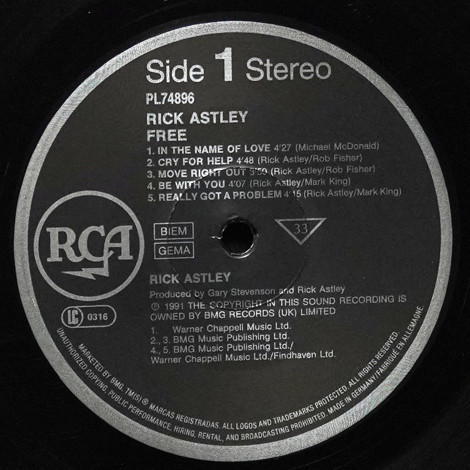 LP Rick Astley — Free фото 2