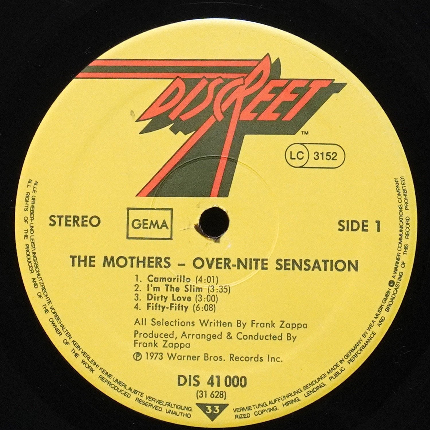 LP Mothers of Invention — Over-Nite Sensation фото 3