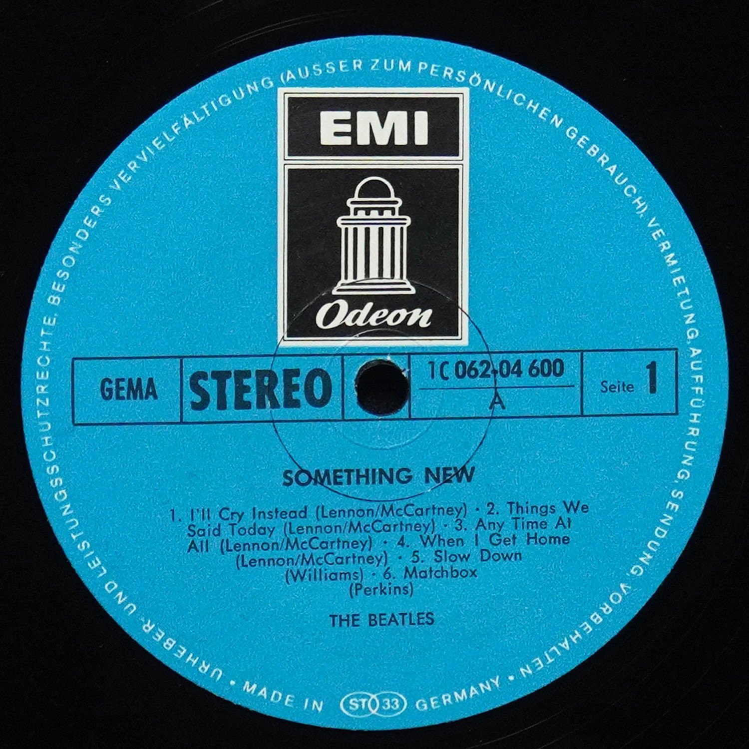LP Beatles — Something New фото 3