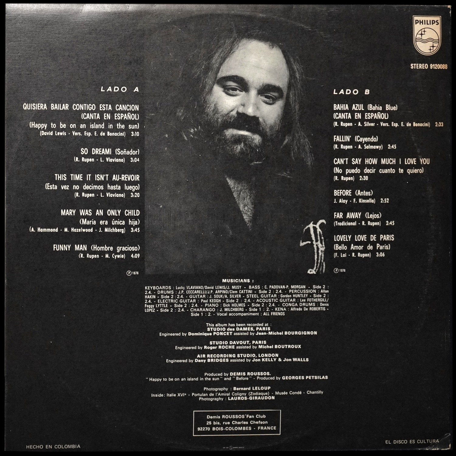LP Demis Roussos — Happy To Be... фото 2