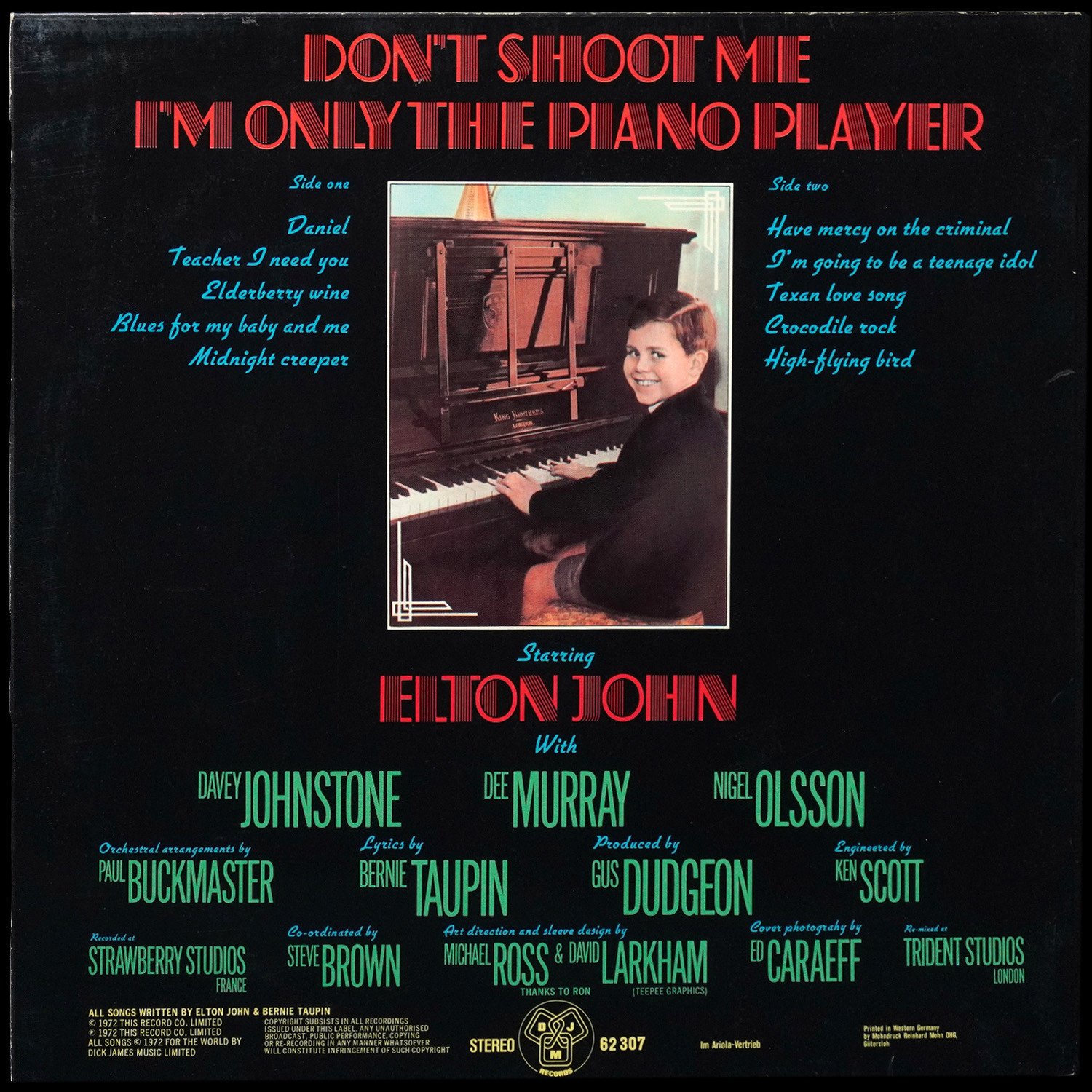 LP Elton John — Don't Shoot Me I'm Only The Piano Player (клубное издание) фото 2