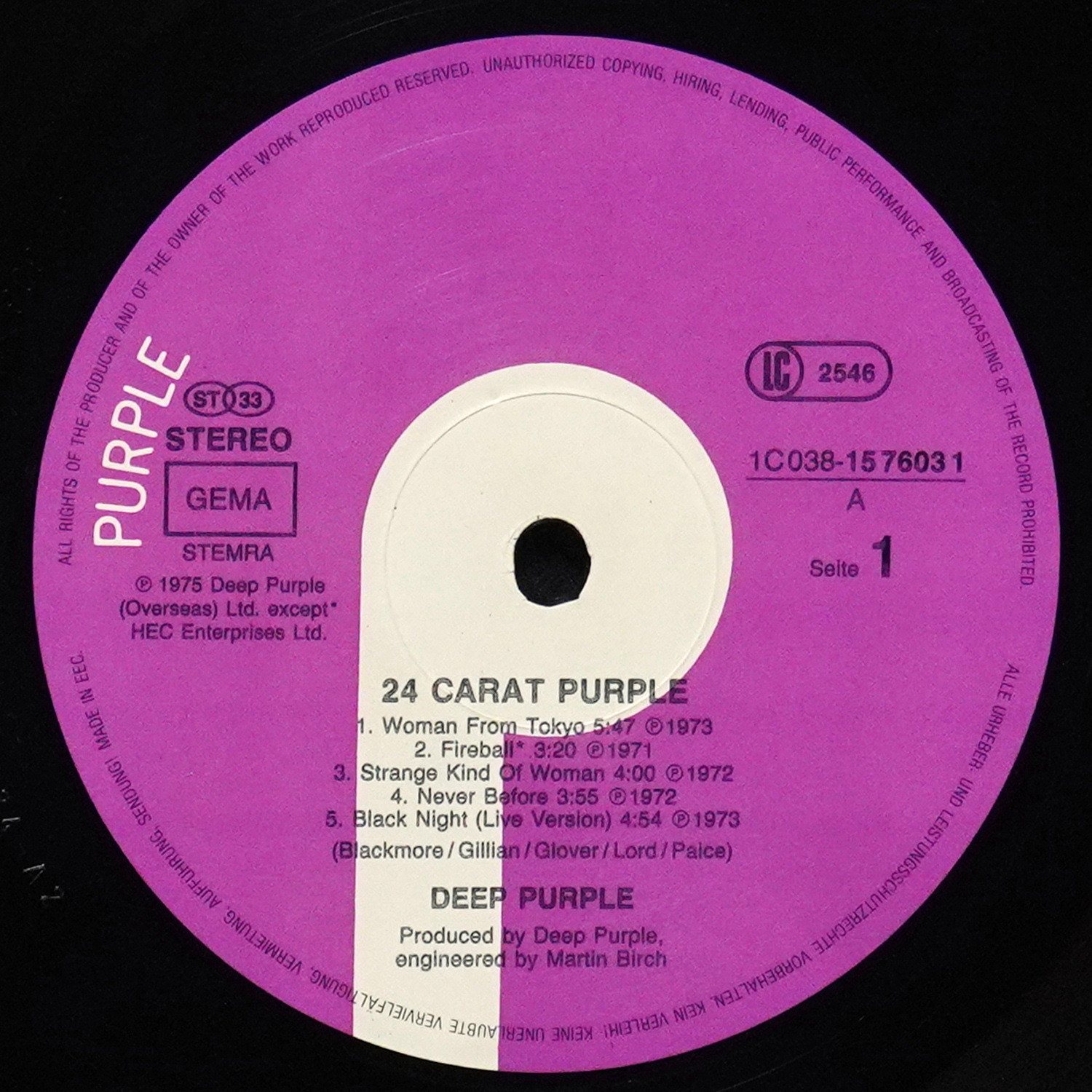 LP Deep Purple — 24 Carat Purple фото 3