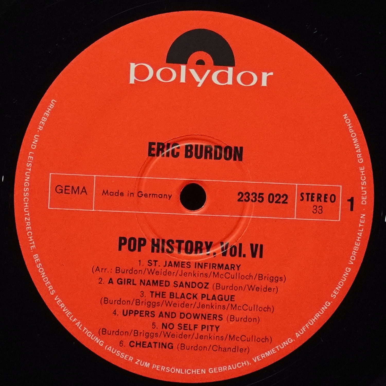 LP Eric Burdon & The Animals — Pop History Vol 6 (2LP) фото 3