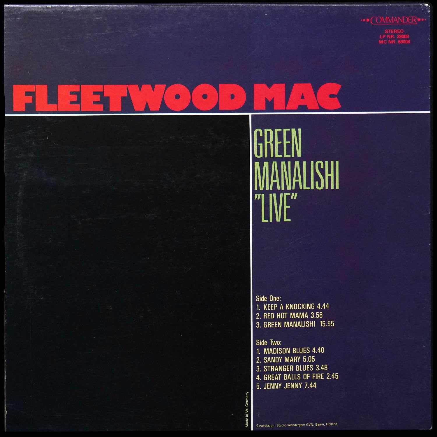 LP Fleetwood Mac — Green Manalishi "Live" фото 2