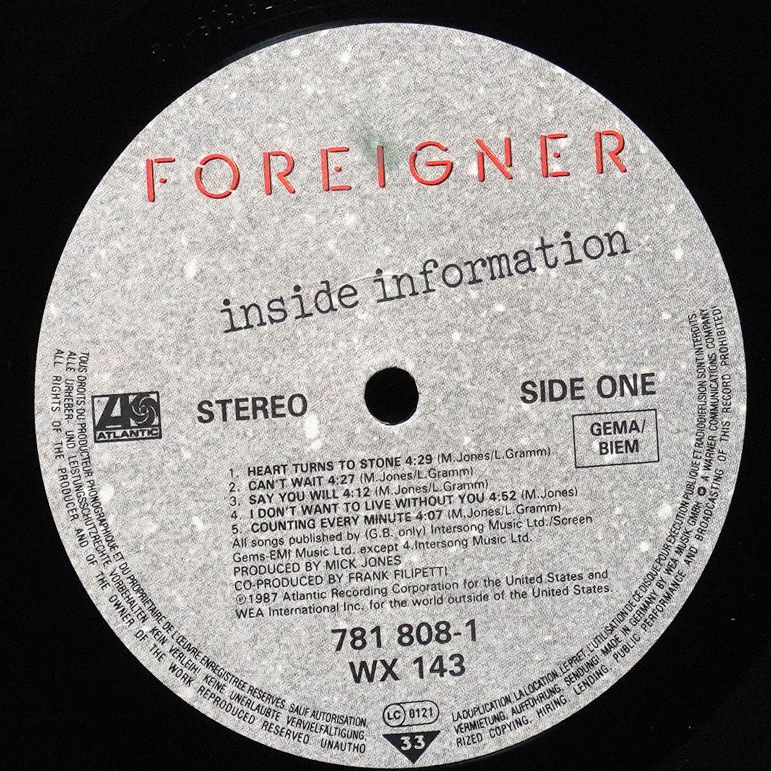 LP Foreigner — Inside Information фото 3