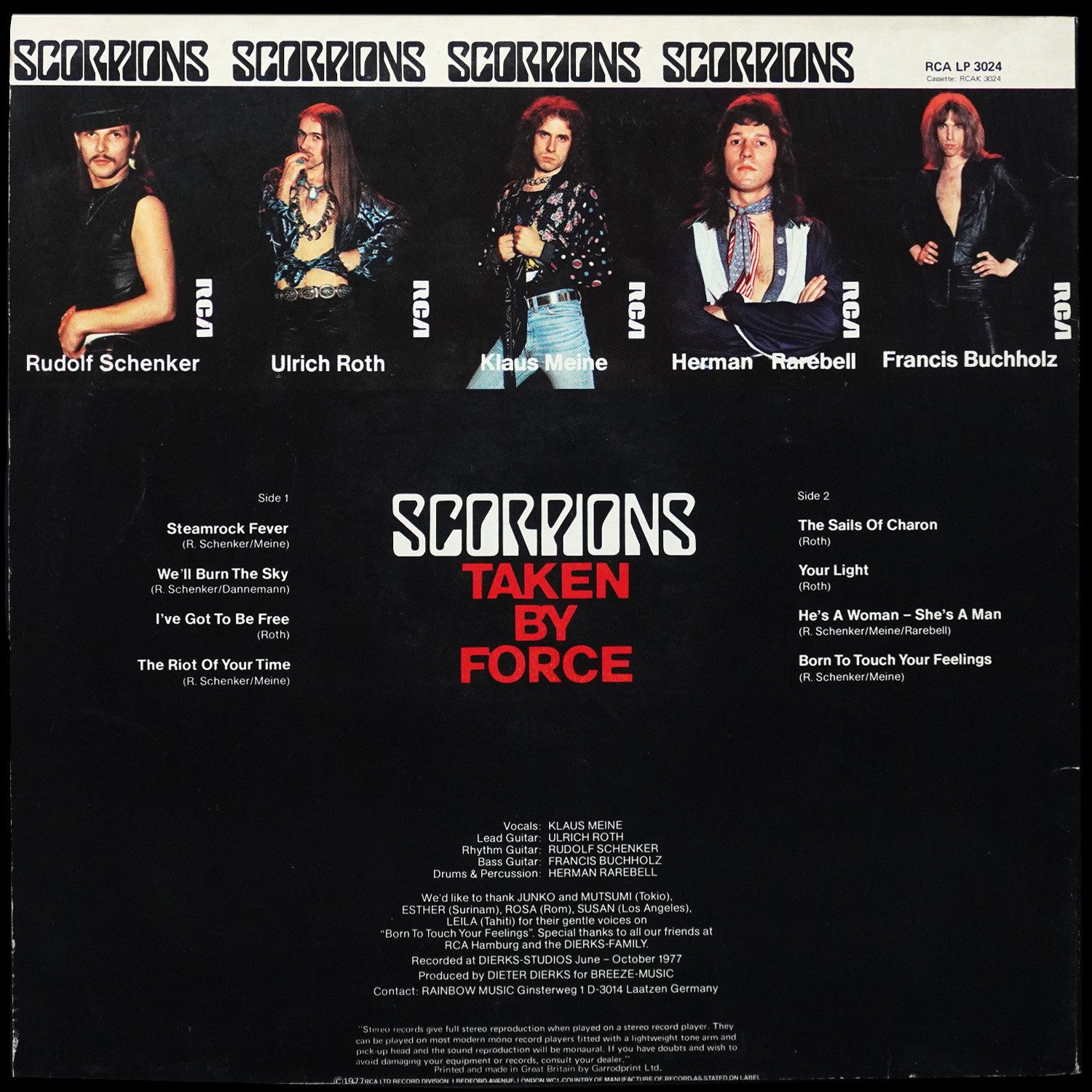 LP Scorpions — Taken By Force фото 2
