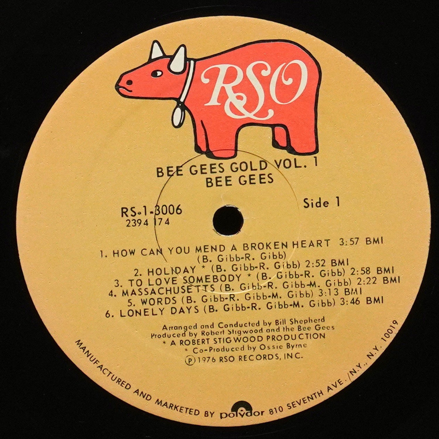 LP Bee Gees — Gold Volume One фото 2