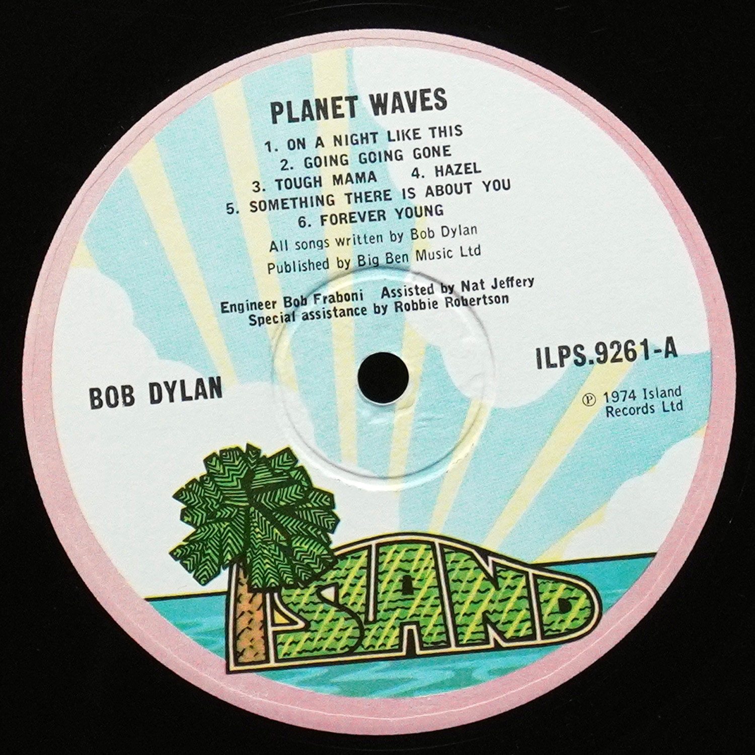 LP Bob Dylan — Planet Waves фото 3