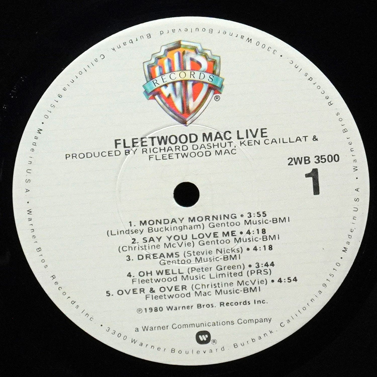 LP Fleetwood Mac — Fleetwood Mac Live (2LP) фото 3