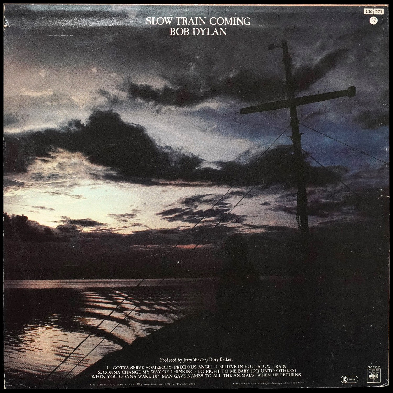 LP Bob Dylan — Slow Train Coming фото 2