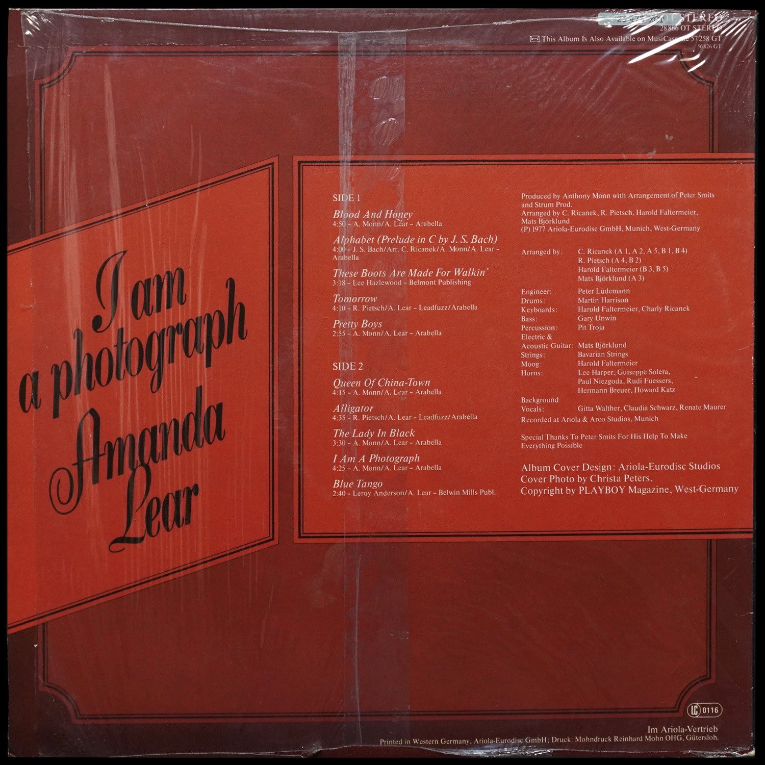 LP Amanda Lear — I Am A Photograph фото 2
