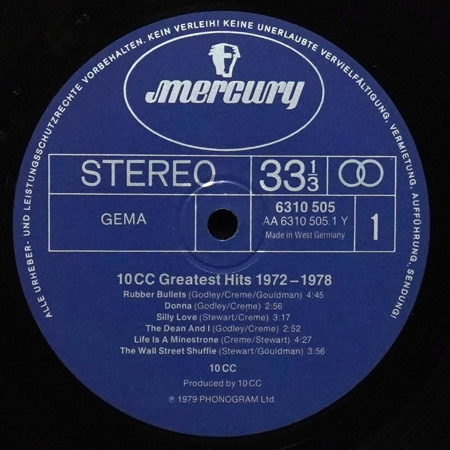 LP 10 CC — Greatest Hits 1972-1978 фото 2