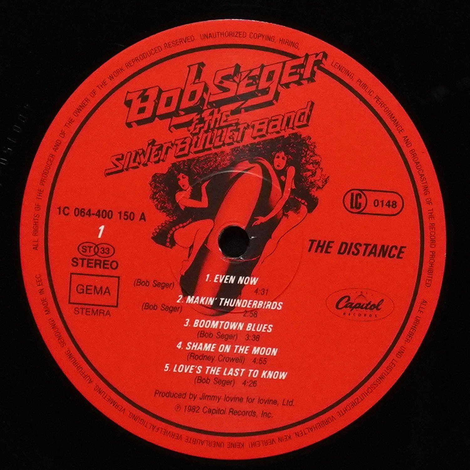 LP Bob Seger & The Silver Bullet Band — Distance фото 2