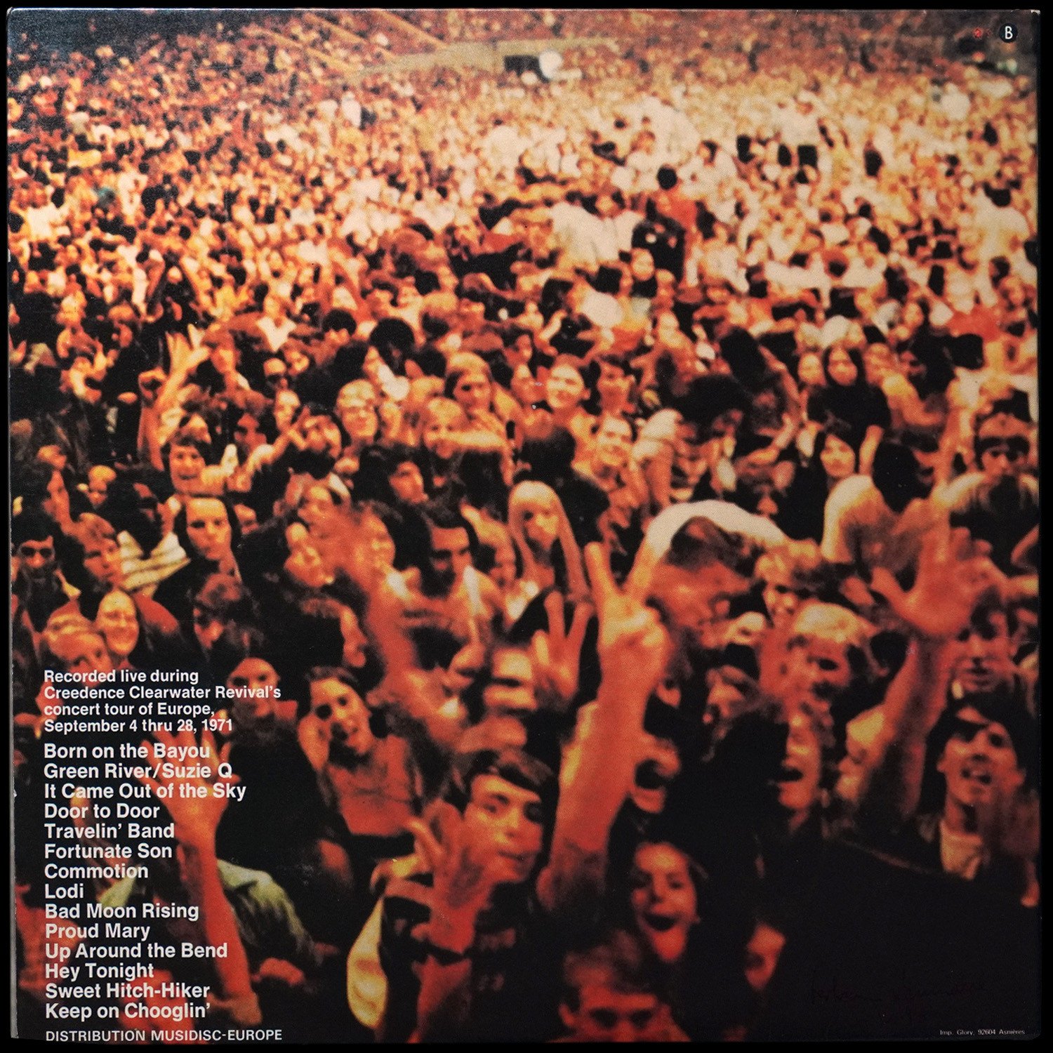 LP Creedence Clearwater Revival — Live In Europe (2LP) фото 2