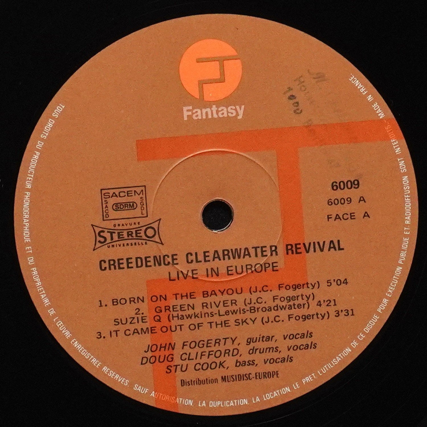 LP Creedence Clearwater Revival — Live In Europe (2LP) фото 3