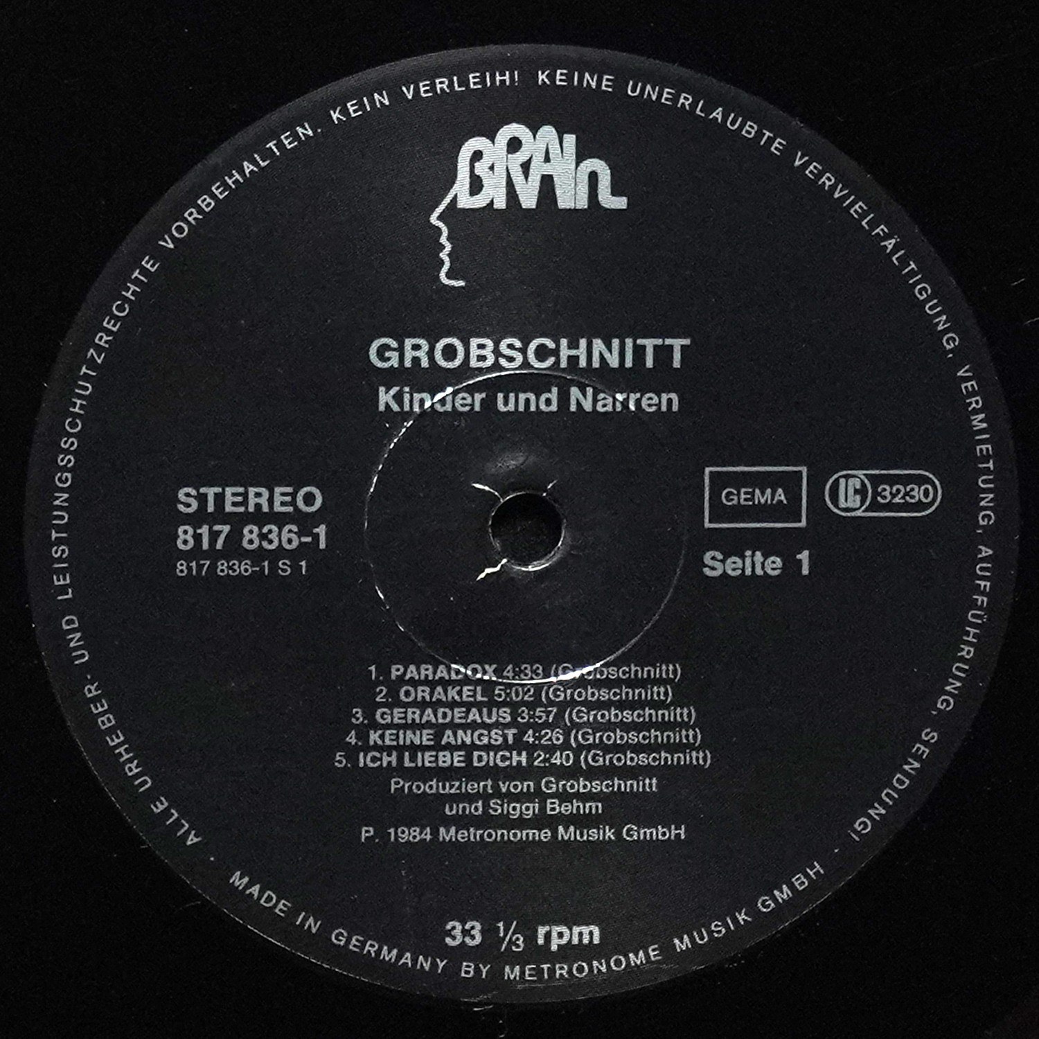 LP Grobschnitt — Kinder + Narren фото 2