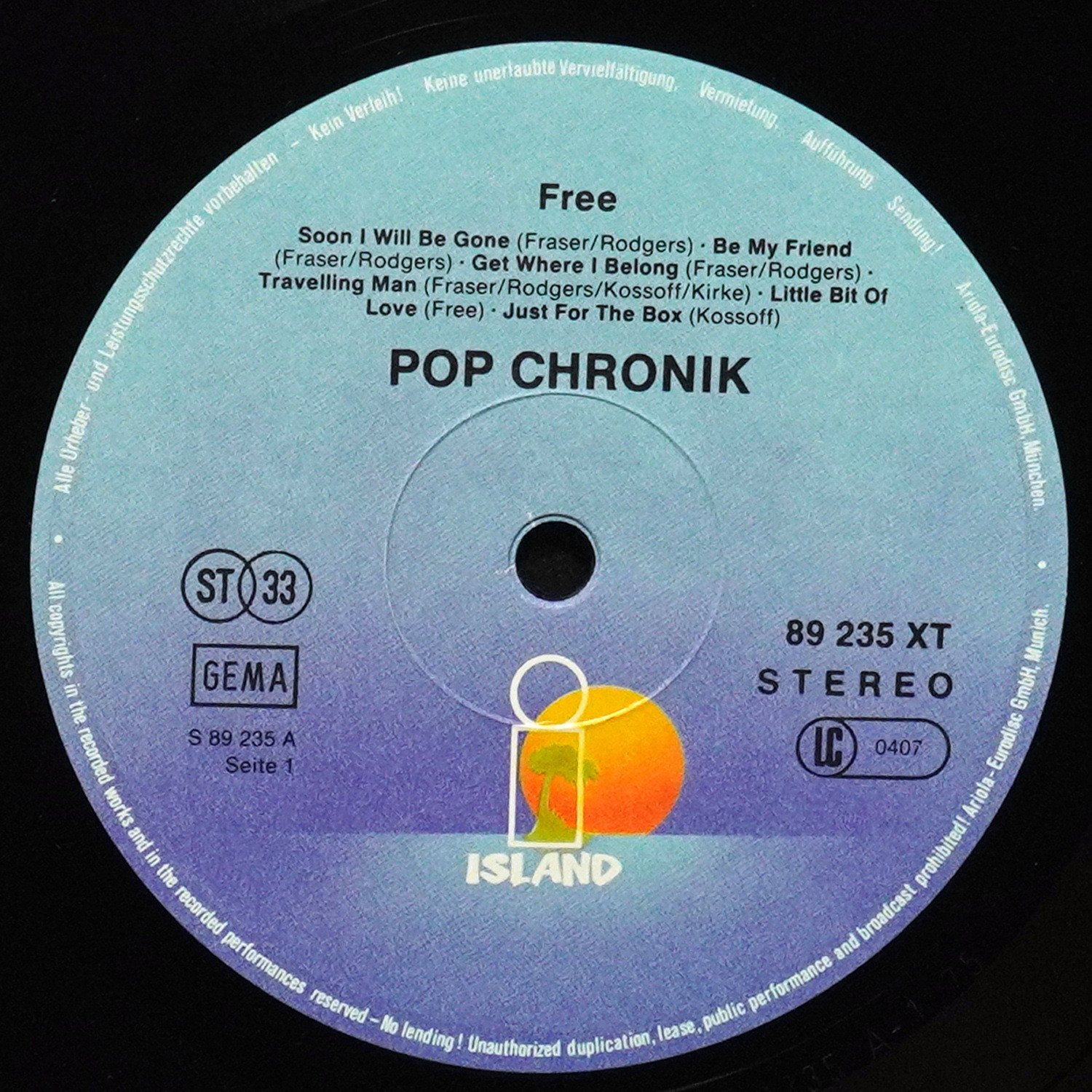 LP Free — Pop Chronik (2LP, + буклет) фото 3