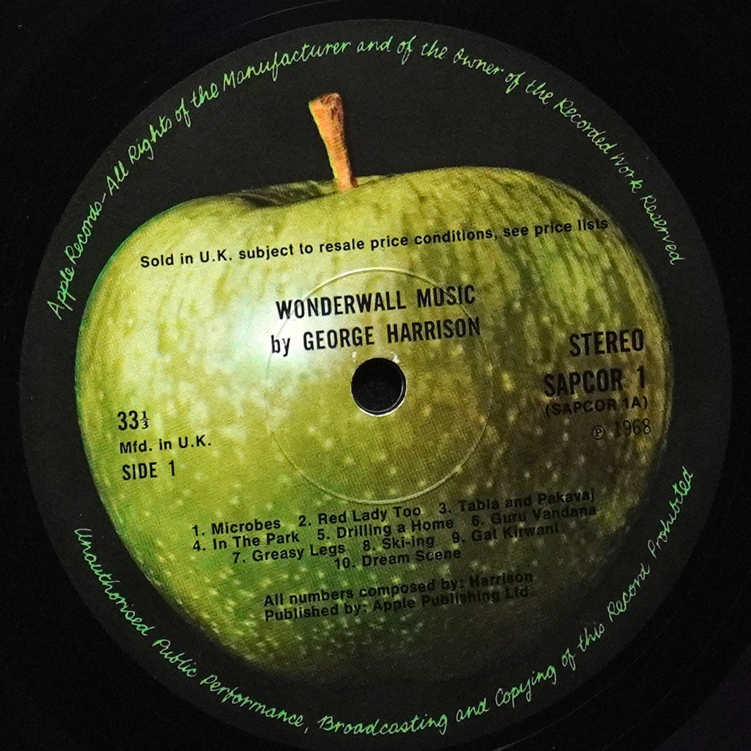 LP George Harrison — Wonderwall Music фото 3
