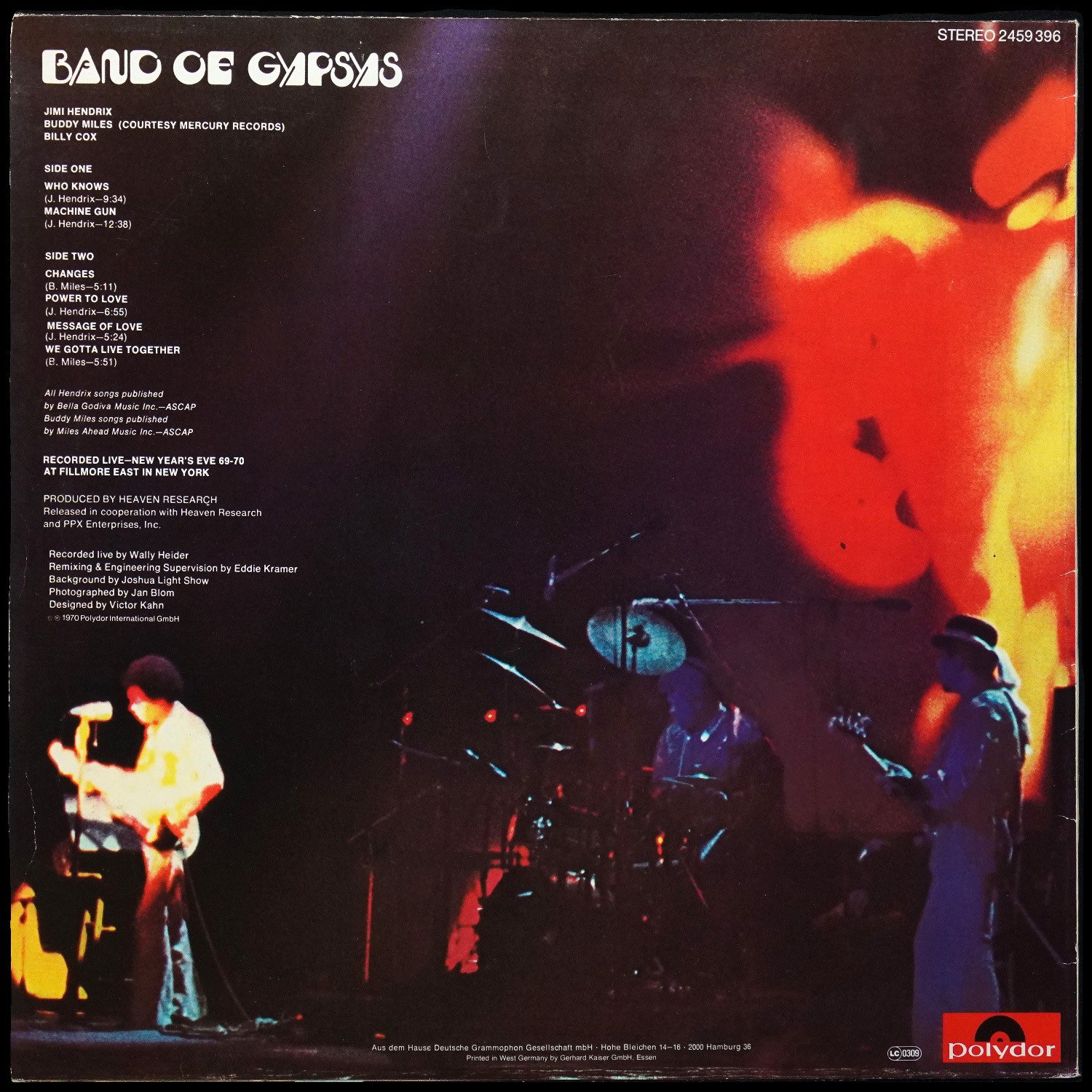 LP Jimi Hendrix — Band Of Gypsys фото 2