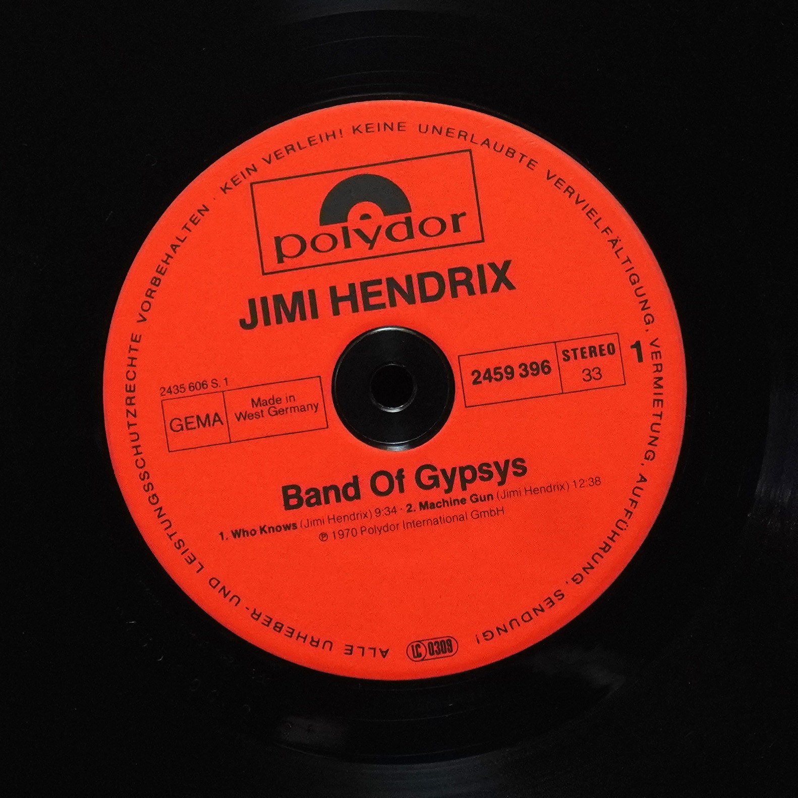 LP Jimi Hendrix — Band Of Gypsys фото 3