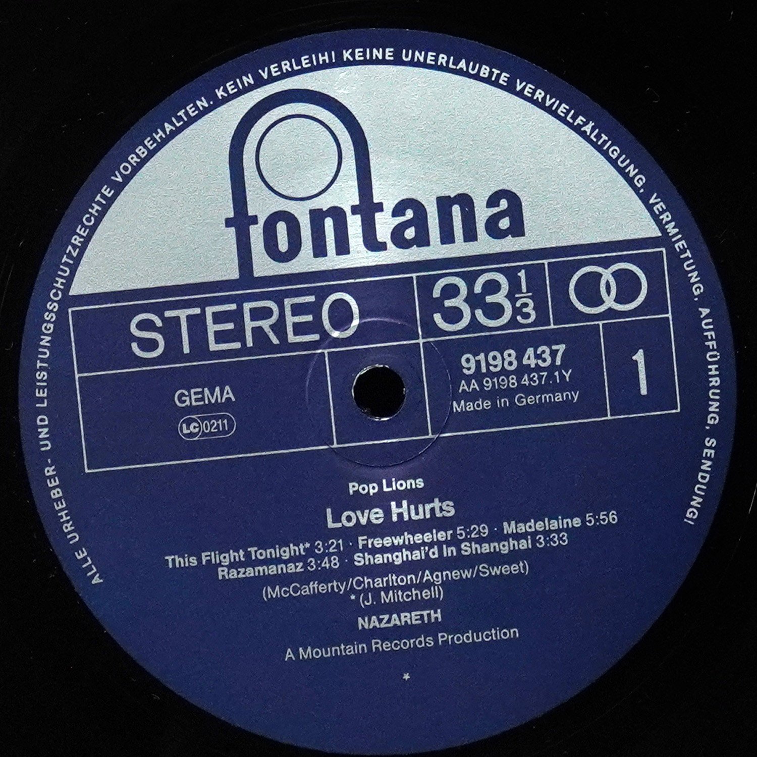 LP Nazareth — Love Hurts фото 3
